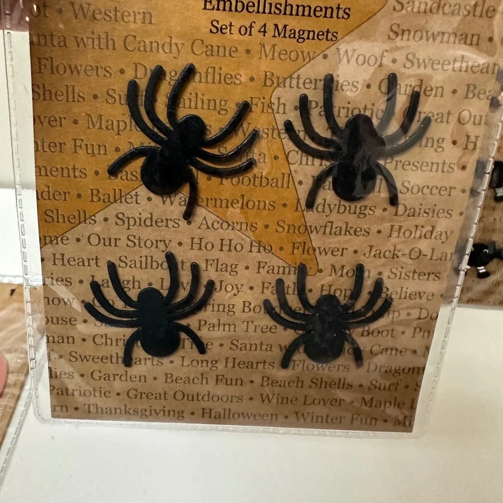 DEMDACO Roeda Embellish Your Story Halloween Magnets Pumpkin Bat Spider Lot